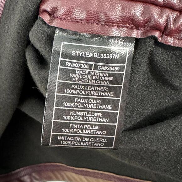 Steve Madden Women’s Size Medium Cordovan Rochester Faux Leather Mini Dress NWT - Picture 4 of 8
